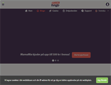 Tablet Screenshot of mamamiabingo.com